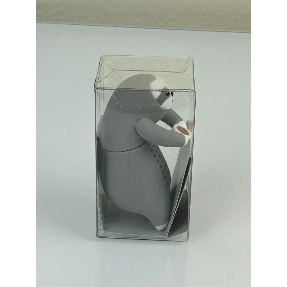 Dashing Sloth Animal Tea Infuser Grey New in Box Gift